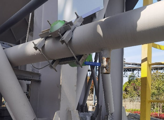 Na-22放射性儀表礦業(yè)公司濃密機(jī)下口礦漿濃度測(cè)量工況(圖1)