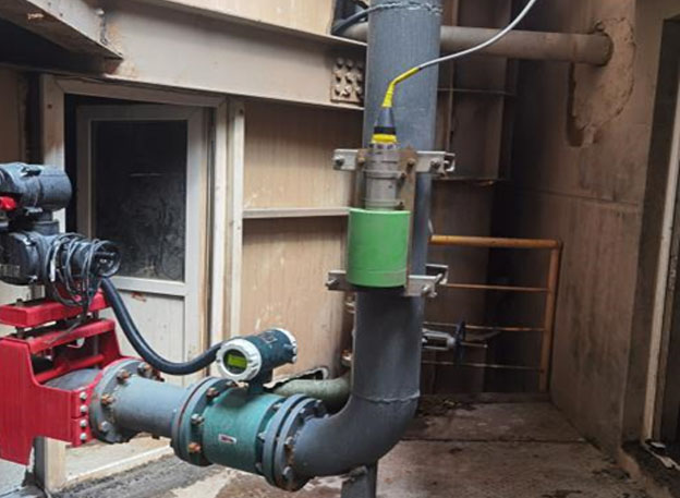 Na-22放射性儀表攪拌倉進沙管道密度測量案例(圖1) Na-22放射性儀表攪拌倉進沙管道密度測量案例(圖1)